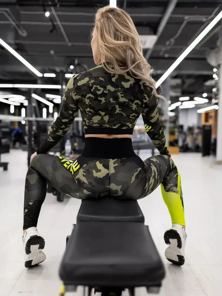 Workout Top Rashguard Midi Revenge Lime - Image 16
