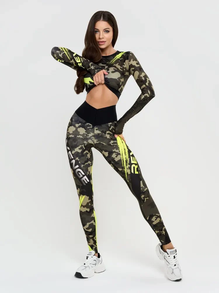 Workout Top Rashguard Midi Revenge Lime - Image 27